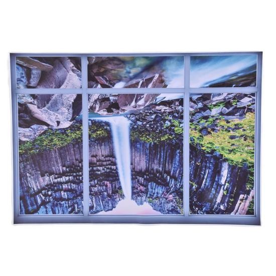 Poster Arche fausse fenêtre avec vue sur la mer scintilla