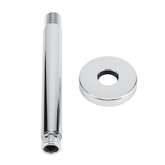 Bras De Douche 6 Pouces Acier Inoxydable Chromé - Extension G1/2 Pour Pommeau Pluie Salle De Bain, Design Élégant & Robuste