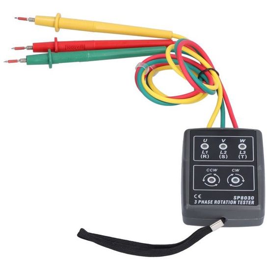 TESTEUR DE ROTATION de phase indicateur DEL SM852B polyvalent pour