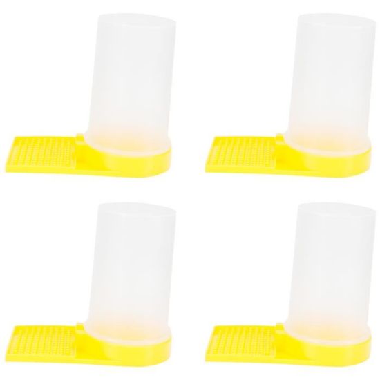 5 Distributeurs D'eau/boisson Pour Ruche D'abeilles - ABS Transparent, Forme Canard, Entrée Double Tête - Apiculture