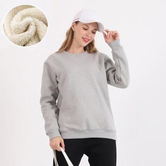 Sweat à Capuche En Polaire Pour Femme - Motif Chat/Chien, Grande Poche, Confortable Automne/Hiver