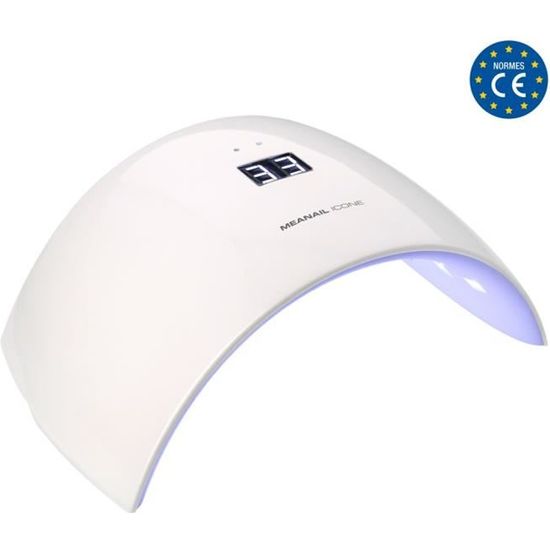 Lampe Icône UV LED White Edition by MEANAIL® • Manucure Semi-permanente • UV LED Sèche Ongles 24W • Design & légère • Normes CE