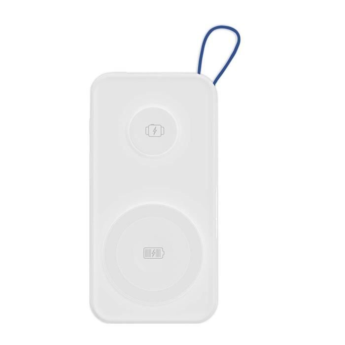 PowerBank - 3MK - PastelUp - Sans Fil Qi - 10 000mAh - USB A/C - 22.5W