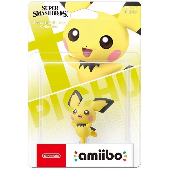Figurine Amiibo Pichu N°72 • Collection Super Smash Bros.