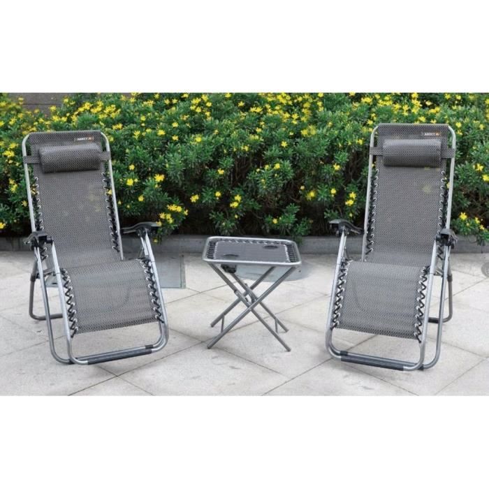 Abbey Camp Ensemble de terrasse 3 pcs Anthracite 21DT-ANT-Uni