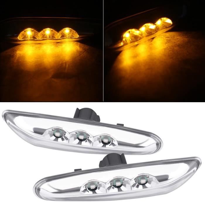 1 Paire de clignotants latéraux à LED pour BMW E82 E88 E60 E61 E90 E91 E92 E93-LAV