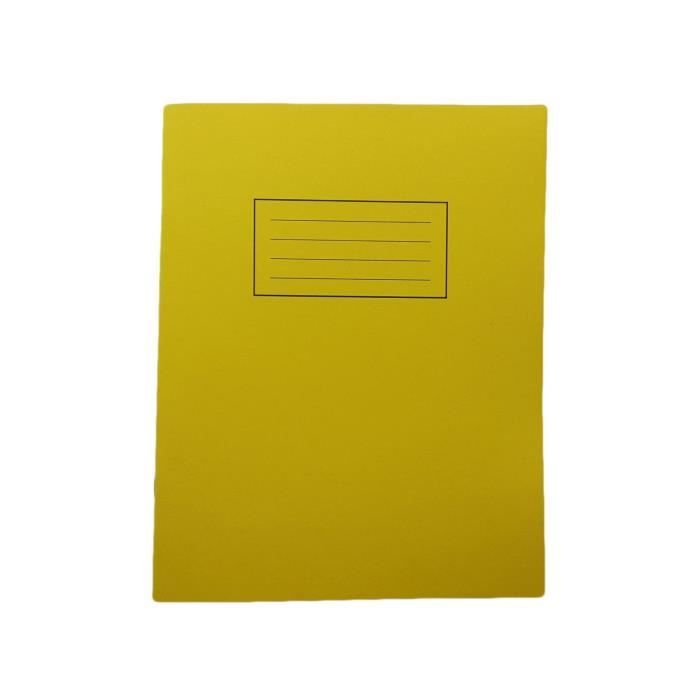 LOT DE 5 PETITS CAHIERS D’EXERCICES – 80PAGES A5 - JAUNE