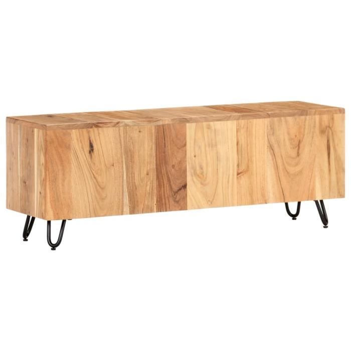 Elégant Meuble TV Design - Meuble de rangement Meuble de Télévision Armoire TV décor 110x30x40 cm Bois d'acacia massif ☺72831
