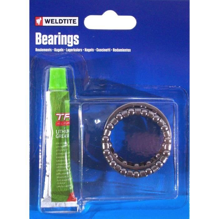 WELDTITE KIT ROULEMENT CAGE A BILLES + GRAISSE 3/16 VELO DIRECTION FIXIE BMX VTT