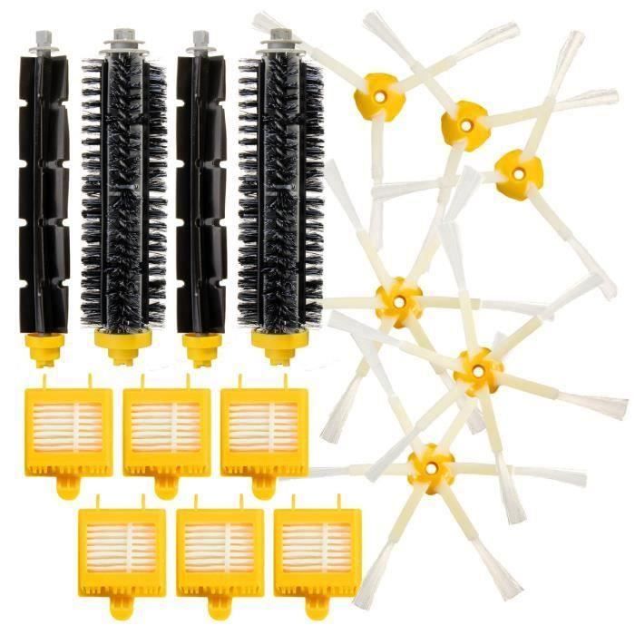 Kit De 2 paire de extracteur brosse +6 Garde Filtre + 6 Brosse Latérale Pour iRobot Roomba série 700 Aspirateur Outil