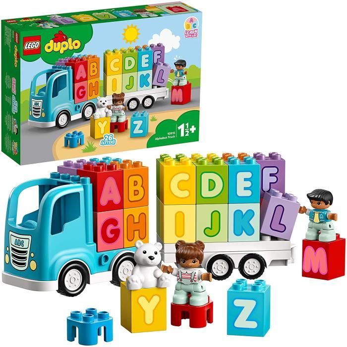 LEGO DUPLO Le camion des lettre,s Briques d'apprentissage des lettres, éducation préscolaire, Jouet pour tout-petits de 1,5 ans, 87