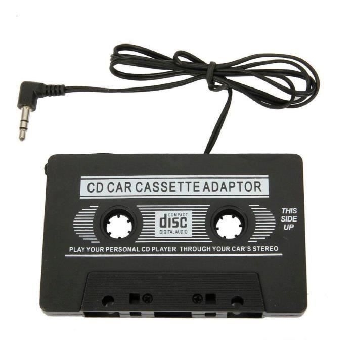 Adaptateur cassette autoradio : brancher lecteur MP3,CD,téléphone-jack 3.5 mm bes4404
