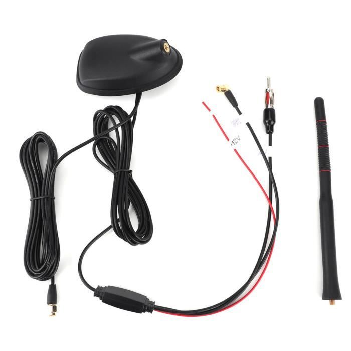 Fydun antenne d'autoradio Antenne de voiture DAB + GPS + FM support de toit supérieur amplifié actif étanche à la poussière
