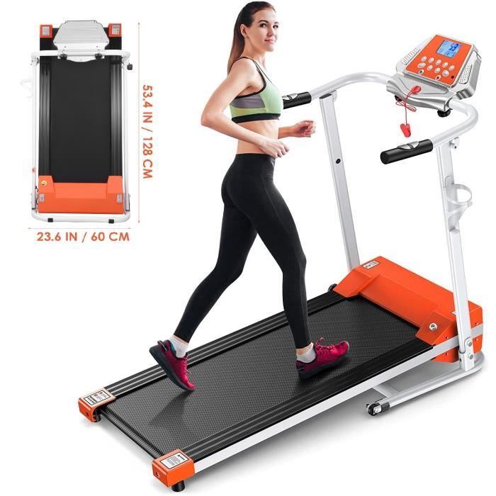 BESPORTBLE Tapis de course Pliable - Moteur de 1.5 HP - Orange