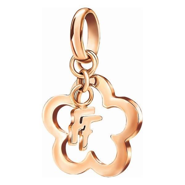 Perle de verre Femme Folli Follie 1P13T002R Or rose (2 cm)