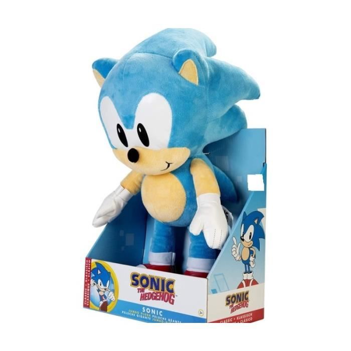 L'iconico personaggio Sonic in versione morbido Peluche da 50 cm! Curato in ogni minimo dettaglio, farà impazzire tutti i fan SEGA.