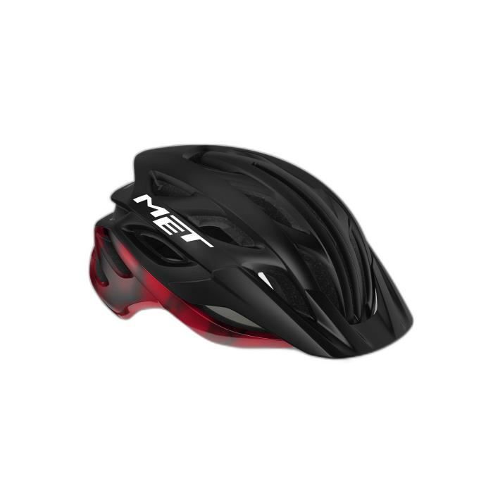 Casque VTT Met Veleno - black red/matt glossy - S