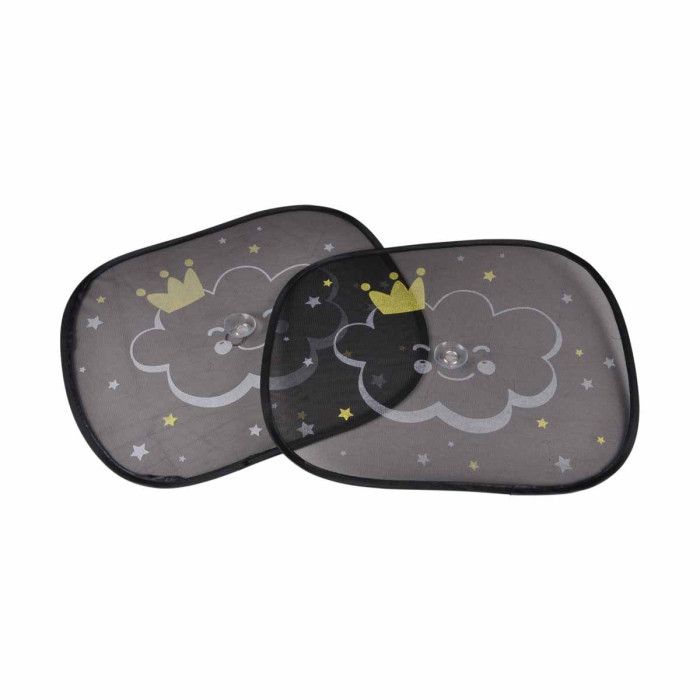 Lot De 2 Pare-soleil Pour Voiture -nuage- 44cm Noir - Paris Prix