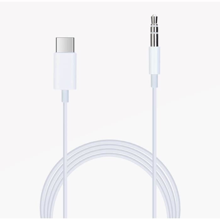 Câble Adaptateur USB Type-C vers Jack 3,5mm pour OnePlus Nord N10 5G câble Plug and Play pour votre casque, autoradio…