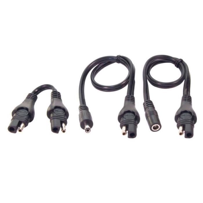 Kit adaptateurs Tecmate O-67 12V SAE DC 2,5 mm (type Gerbing)