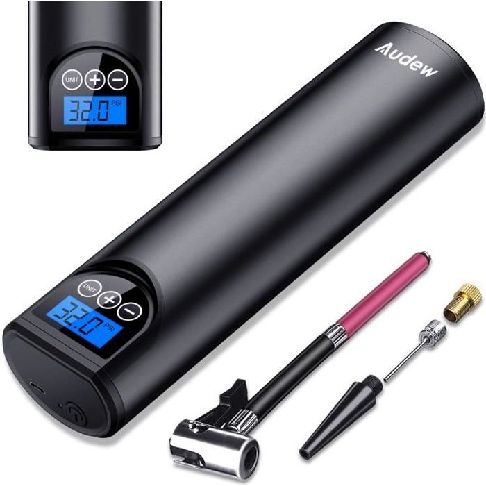 Audew 150PSI 12V Compresseur d air LCD USB Portable Gonfleur de Pneus Pompe Auto