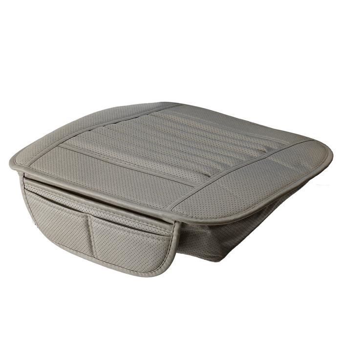 TEMPSA Coussin de siège voiture universel cuir PU Gris