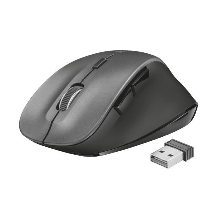 Trust Ravan, Right-hand, Optical, USB, 1600 DPI, 66 g, Black