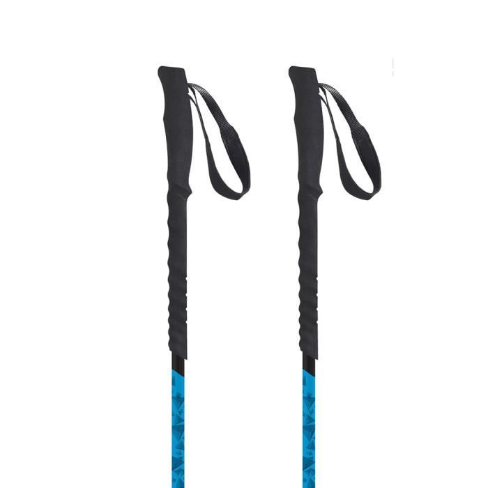 TSL OUTDOOR Paire de Bâtons de randonnée Tour Alu 2 Traverse Push & Pull - 72,5 à 140 cm