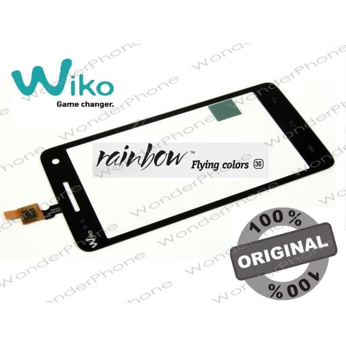 Vitre Tactile Wiko Rainbow 3G Noir GARANTIE 100% Original WIKO France