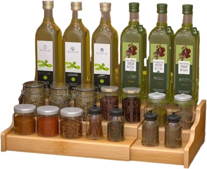 Rangement Epices Cuisine Pour Tiroir, Étagère À Épices Pour Tiroirs