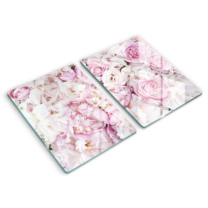Tulup Image Sur Verre Acrylique Tableaux 100x70 - Pivoines Roses