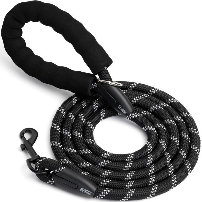 Meilleurs prix pour AdroitGoods Laisse pour chien - 200 cm - Laisse pour chien - Ligne de course - Réfléchissante - Noire - Laisse longue chien