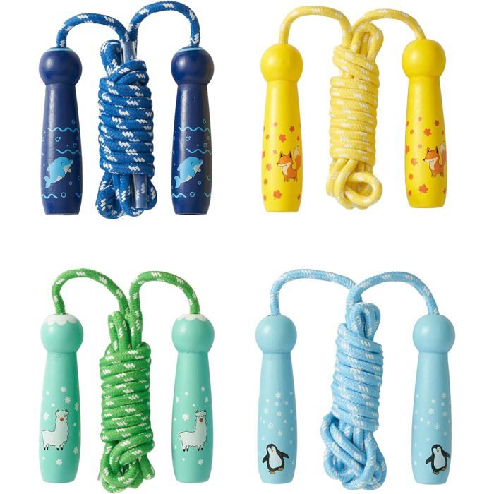 Corde à sauter avec poignée en plastique, jouet de sport pour enfants