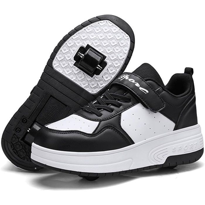 Chaussures à roulettes pour garçons et Filles - Chaussures de Sport dextérieur avec roulettes pour Enfants Chaussures de Chaussures à roulettes pour garçons et Filles - Chaussures de Sport dextérieur avec roulettes pour Enfants Chaussures de