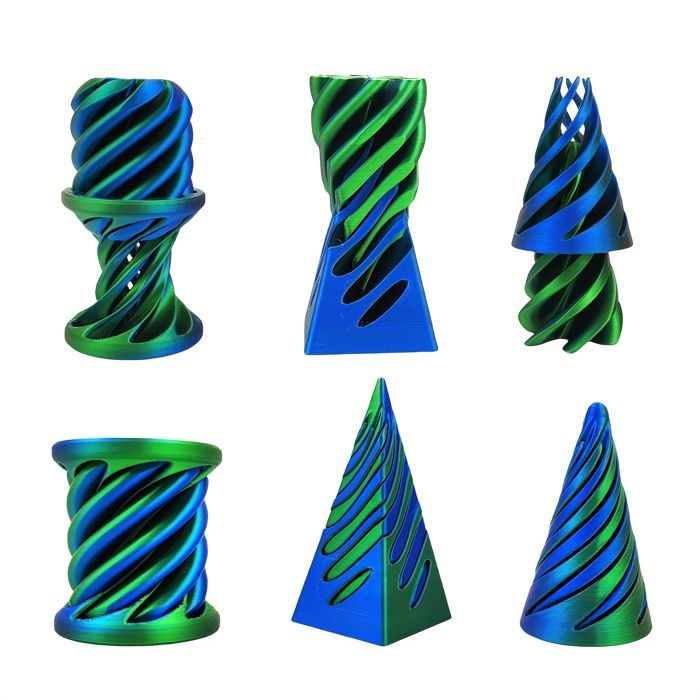 3 PCS Impossible Pyramide Fidget Toys - Cône en spirale de jouet de bureau anti-stress imprimé en 3D, cadeaux de Noël pour les enfants lui et elle - France