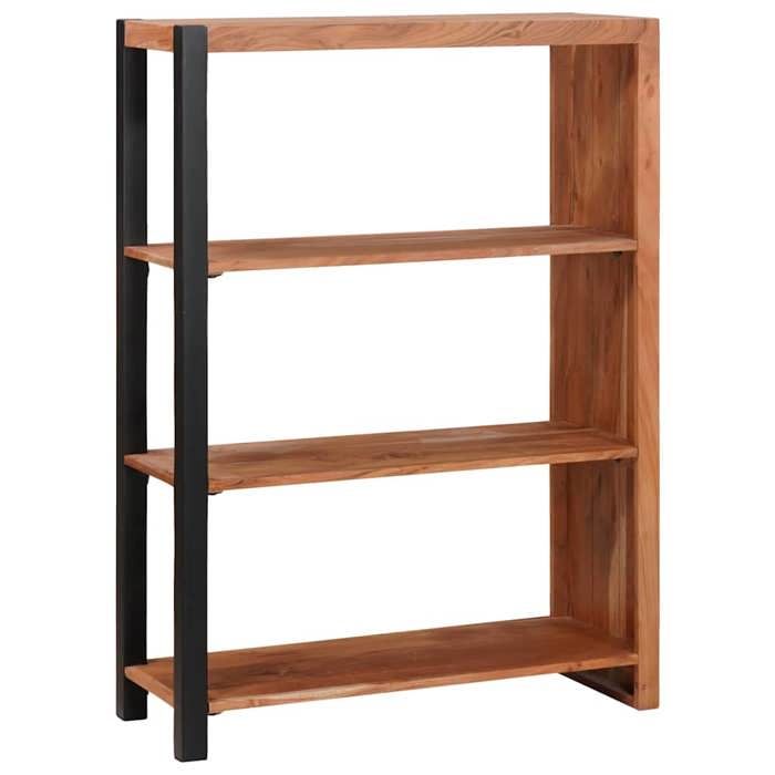 Bibliothèque SOLOMOON CHIC Étagère Marron 80x30x110 cm Bois dacacia massif BB170