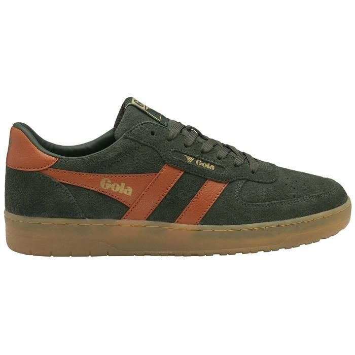 Baskets Gola Hawk Suede 86 - dark khaki/moody orange/gum