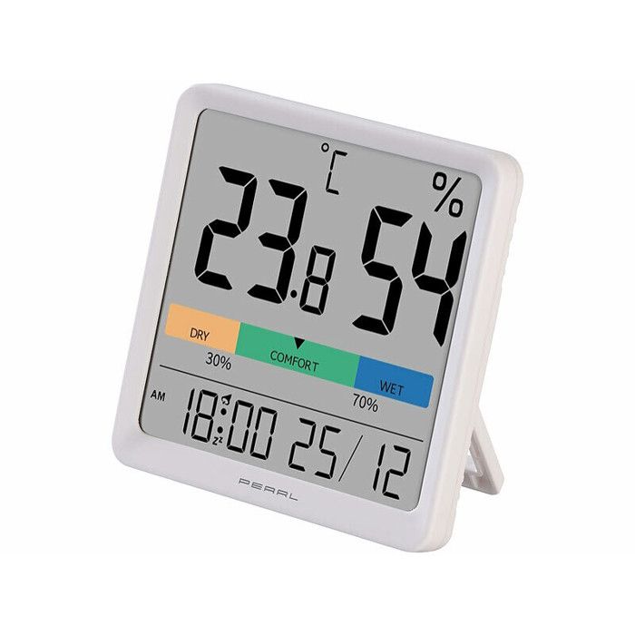 Thermomètre hygromètre avec écran couleur et réveil Thermomètre hygromètre avec écran couleur et réveil