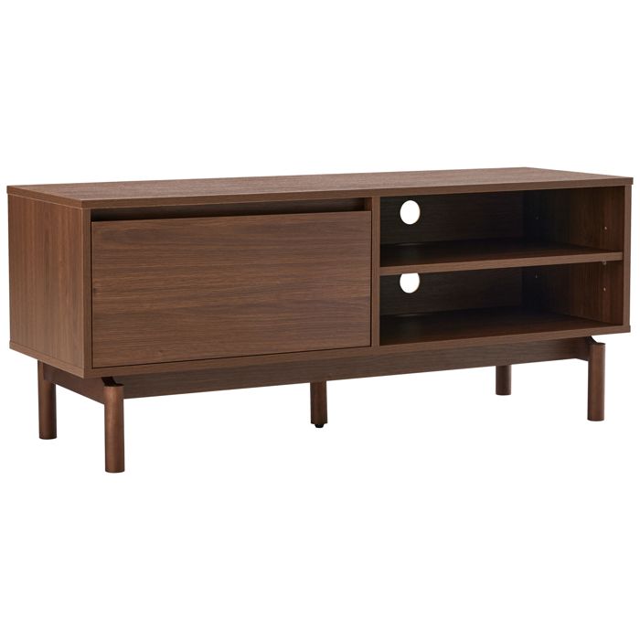 Meuble TV en bois foncé 120cm SARAH