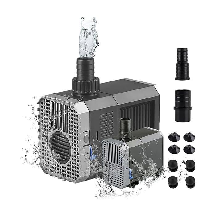 Pompe submersible Pompe à Eau Pompe Dalimentation Pompe Aquarium 600L/H 8 Watt Pompe de bassin Fontaine 600l/H 8w 600l H 8w POMPE