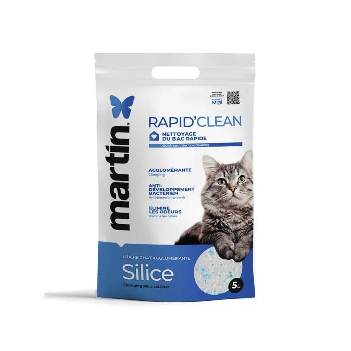 Litière pour chat Martin Sellier Silice Agglo Litière pour chat Martin Sellier Silice Agglo