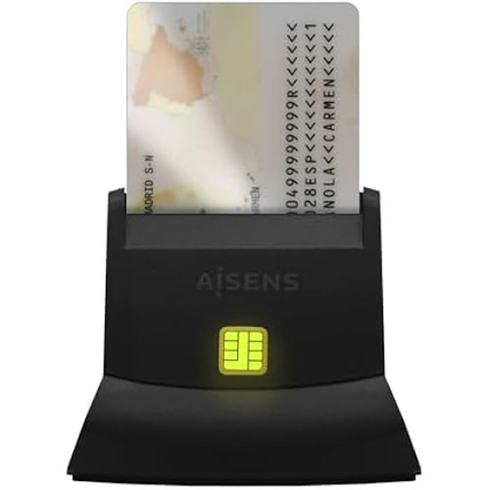 Lecteur de carte à puce AISENS DNI USB Garantie - vue 2