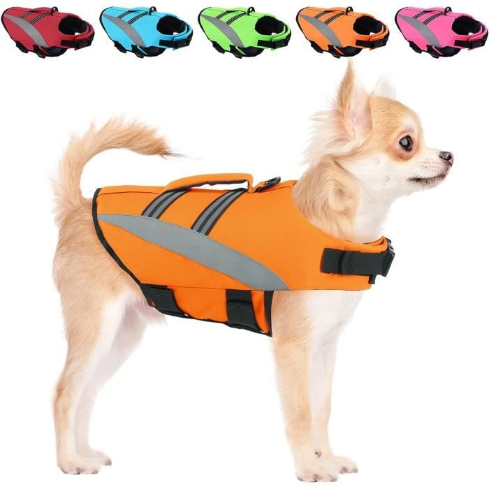 Gilet De Sauvetage Reglable Pour Chien Et Chien Orange Taille S x635 Cdiscount