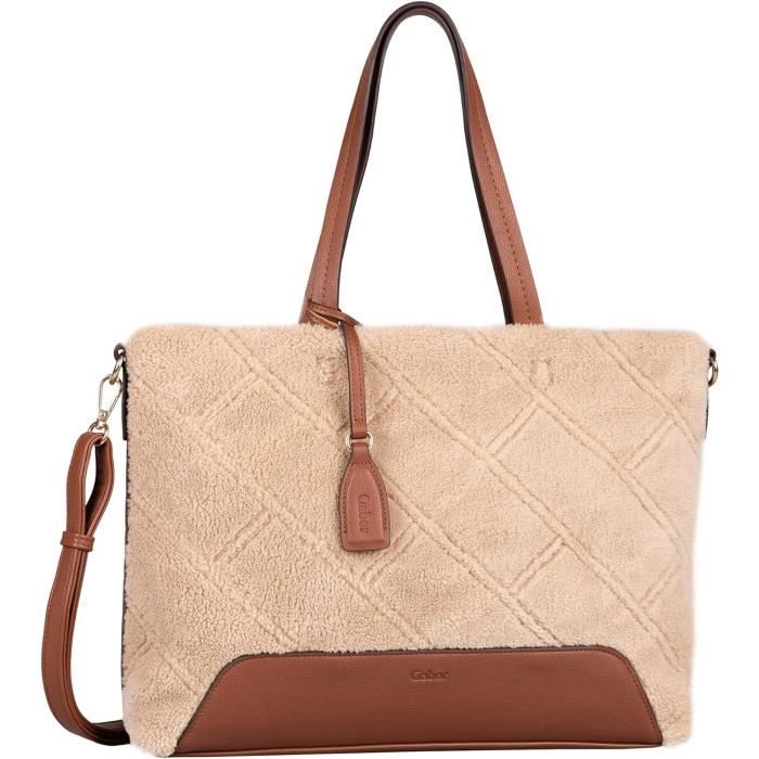 Gabor Bags Donna Sac Bandouli re Zipp Pour Femme Beige Taille