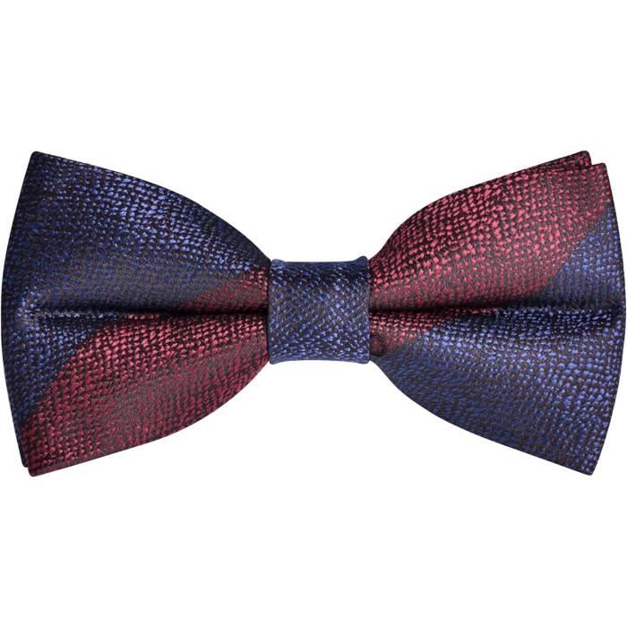 Zoikos | Nœud papillon pré-noué bleu marine à motif représentation des