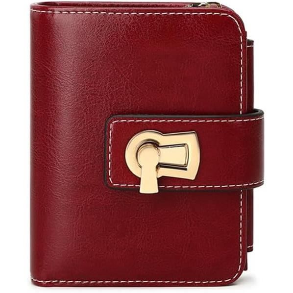 SENDEFN Portefeuille Femme Élégant - Petit Porte-Monnaie Avec Protection RFID, 9 Cartes Et Poche Pièces Zippée