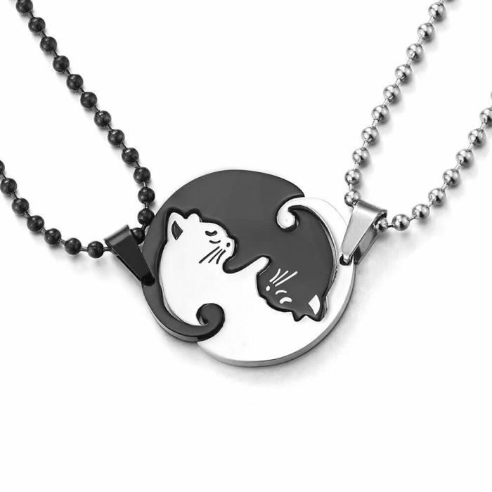 2pcs Yin Yang Mignon Animaux Chat Puzzle Pendentif Couples Amour Colliers Ballon Chaine Noir Noir Argent Achat Vente Sautoir Et Collier 2pcs Yin Yang Mignon Animau Mixte Adulte Acier 2pcs Yin Yang Mignon Animaux Chat Puzzle Pendentif Couples Amour Colliers Ballon Chaine Noir Noir Argent Achat Vente Sautoir Et Collier 2pcs Yin Yang Mignon Animau Mixte Adulte Acier