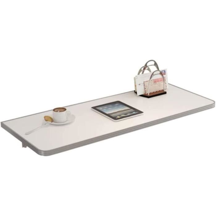 Table Murale Pliante Bureau Plateau de Table 80x50 cm en chêne cendré Table Murale Pliante Bureau Plateau de Table 80x50 cm en chêne cendré