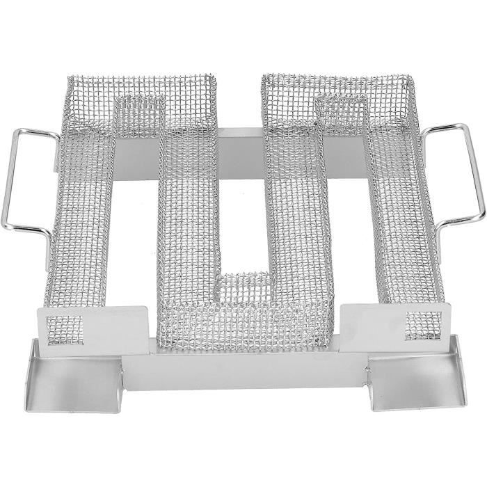 KARAA Générateur de Fumée Froide INOX M Forme pour Barbecue (22,5 x 17,5 x 4,5 cm) - Pour Fumer Viandes