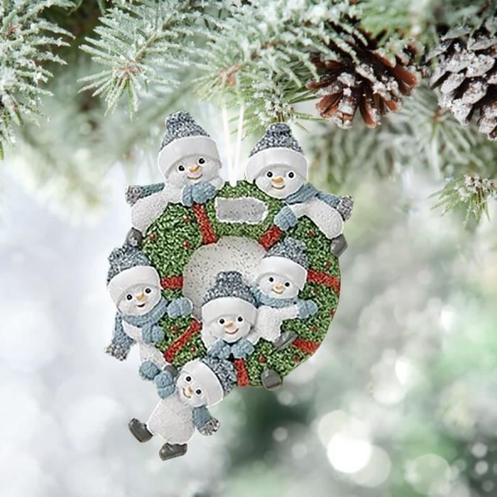 Décoration De Noël Personnalisée - Famille De 4 Dans La Maison - Suspension